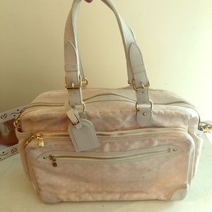 Louis Vuitton Pink Diaper Bag with Changing Pad